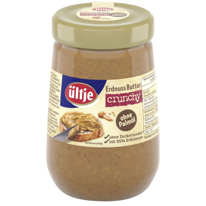 ültje Erdnussbutter crunchy 340g Glas-4004980896802