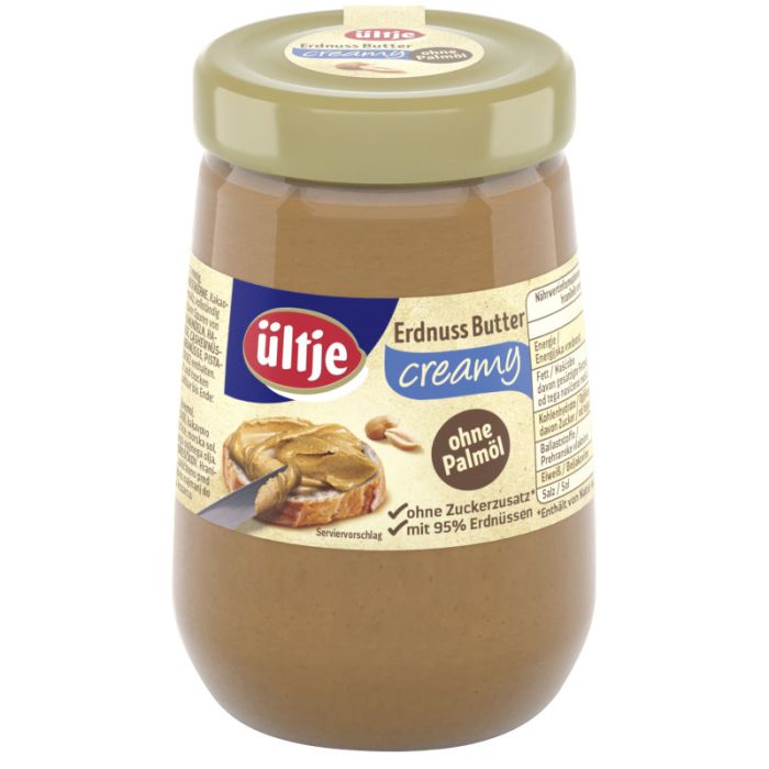 ültje Erdnussbutter creamy 340g Glas-4004980896703