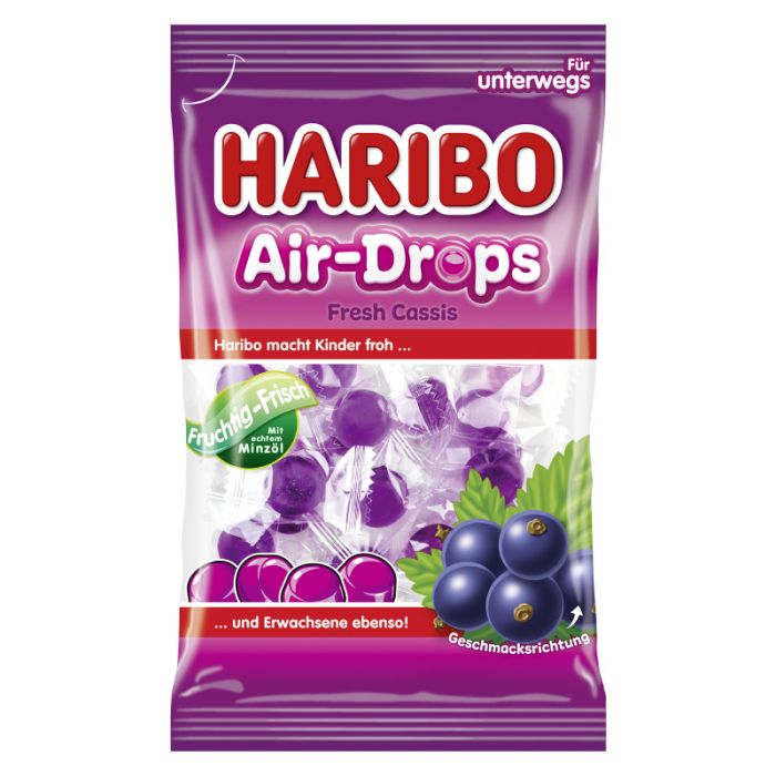 Haribo Air-Drops Fresh Cassis 100 g-4001686271285