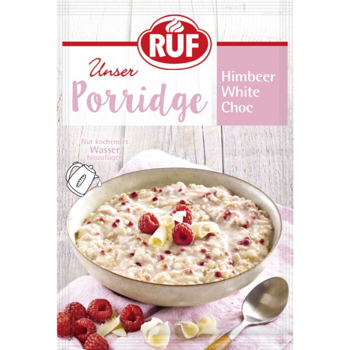 RUF Porridge Himbeere White Chocolate 65g-4002809018510