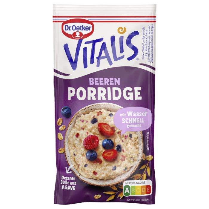 Dr. Oetker Vitalis Porridge Beeren 56g-4000521033712