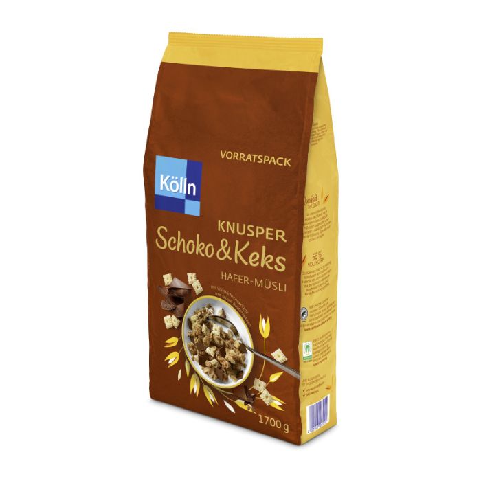 Kölln Knusper Schoko & Keks Hafer-Müsli 1700g -4000540003215