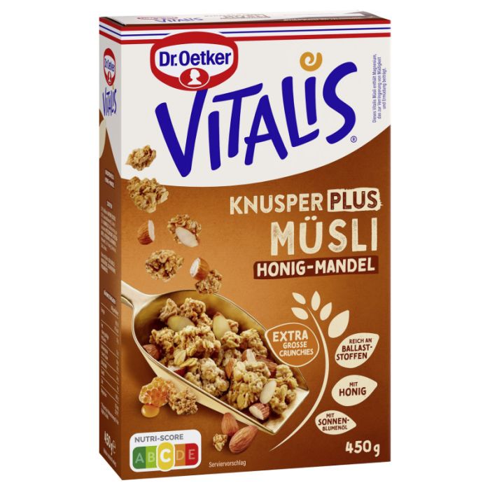 Dr. Oetker Vitalis KnusperPlus Honig-Mandel 450g-4000521021917