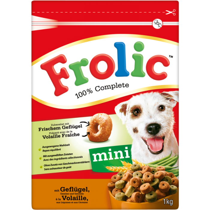 Frolic Beutel Mini mit Geflügel, Gemüse und Getreide 1kg-4008429015885