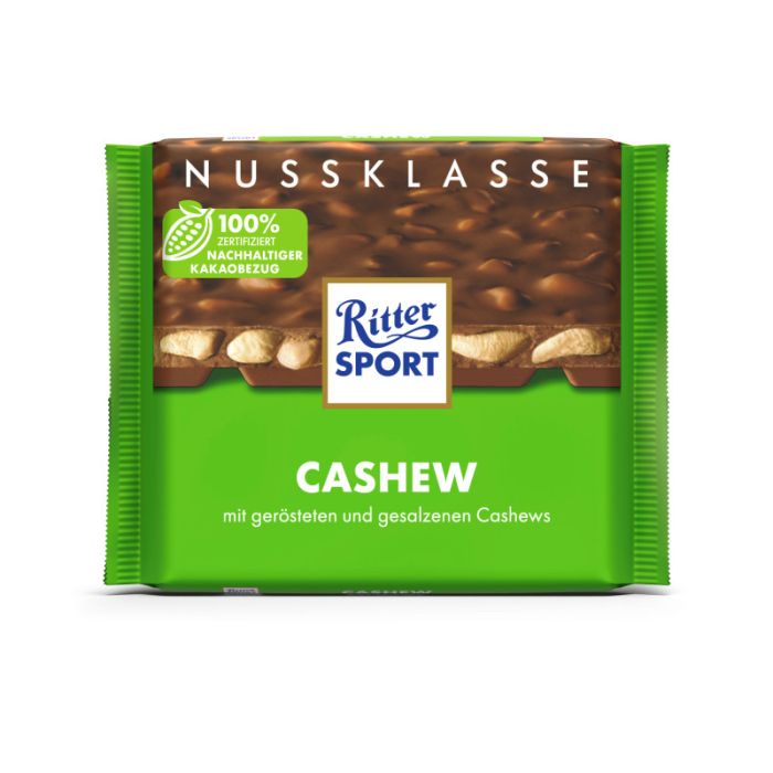 Ritter Sport Nuss Klasse Cashew Tafel 100g-4000417670717