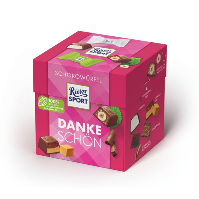 RitterSport Schokowürfel Dankeschön Box 176g-4000417652706