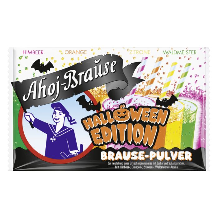 Ahoj Brause-Pulver 4-fach 10er Folienpack Halloween Edition 58g-4033500649499