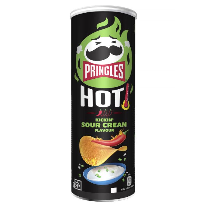 Pringles Hot Kickin' Sour Cream 160g-5053990175826