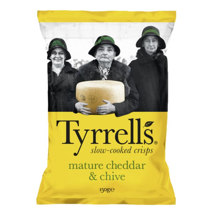 Tyrrells SC crisps cheddar & chive-5060042641437