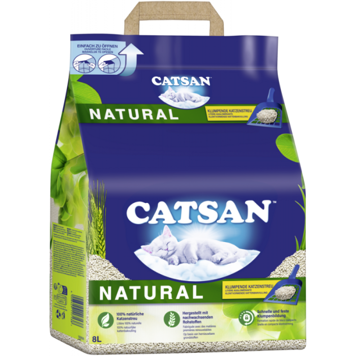 CATSAN™ NATURAL Klumpende Klumpstreu 8l-4008429117138