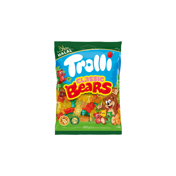 Trolli Halal Classic Bears 100g-8436556390739