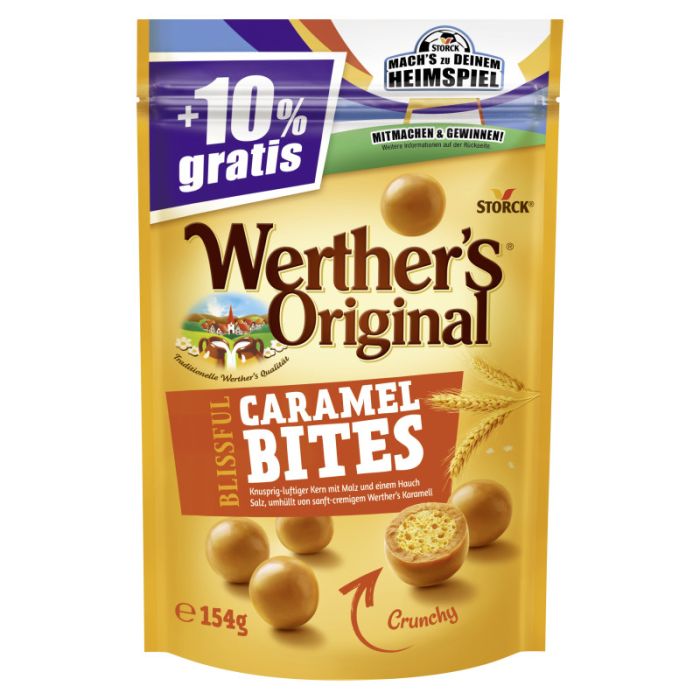 Werther’s Original Blissful Caramel Bites Crunchy 154g-4014400935776