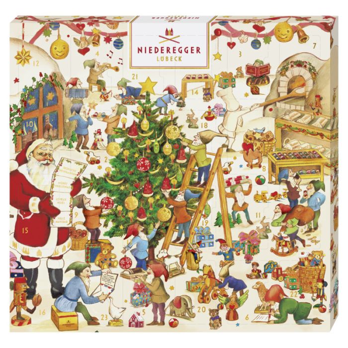 Niederegger Adventskalender »Mini - Wichtelwerkstatt« 168g-4000161730644