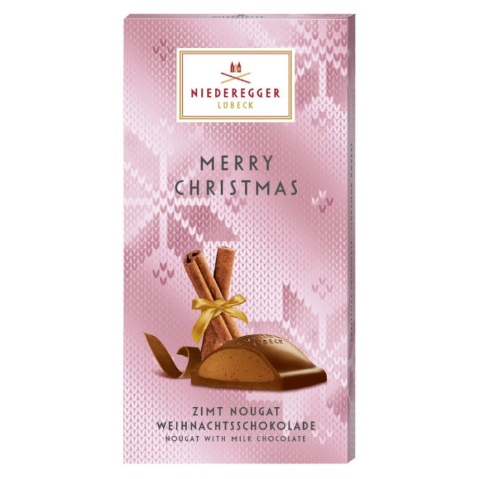 Niederegger Nougat Weihnachtsschokolade 100g-4000161210801