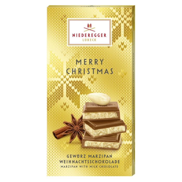 Niederegger Marzipan Weihnachtsschokolade 110g-4000161060215