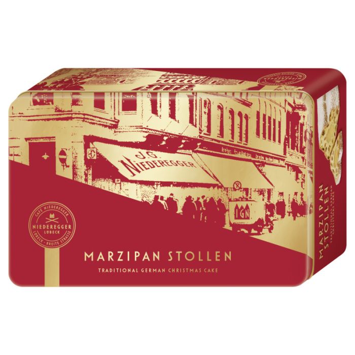 Niederegger Marzipan Stollen in Geschenkdose 500g-4000161770862