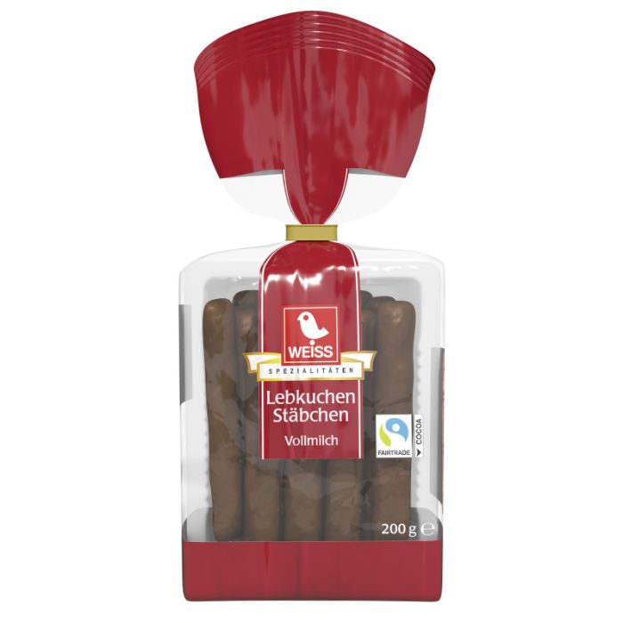 Weiss Lebkuchenstäbchen Vollmilch 200g-4003160106700