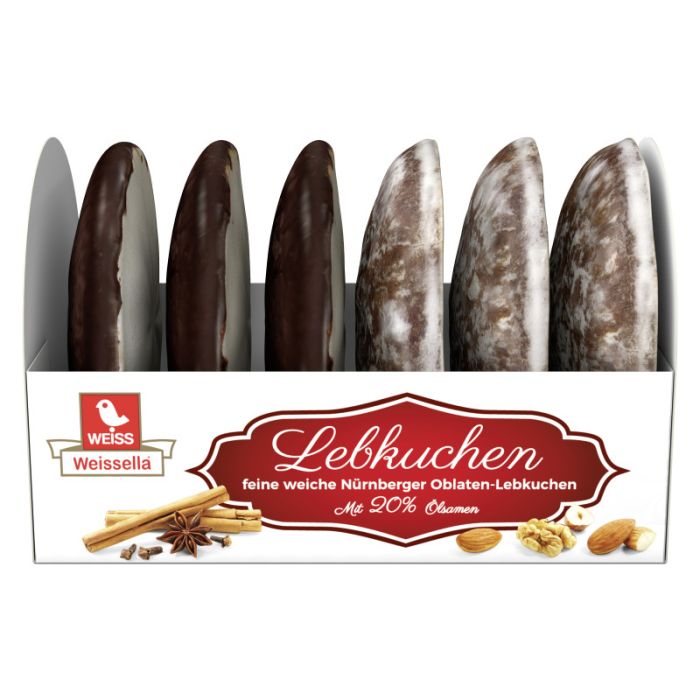 Weiss Oblatenlebkuchen "Weissella" 2fach 200g-4003160219103