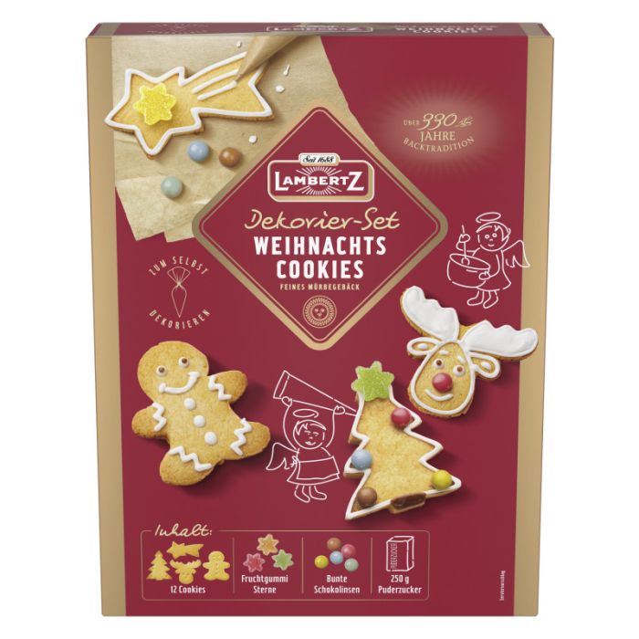 Lambertz Weihnachts Cookies Dekorier-Set 500g-4006894150407