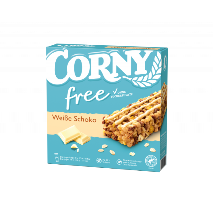 Corny Free Weiße Schokolade 6x20g-4011800575212