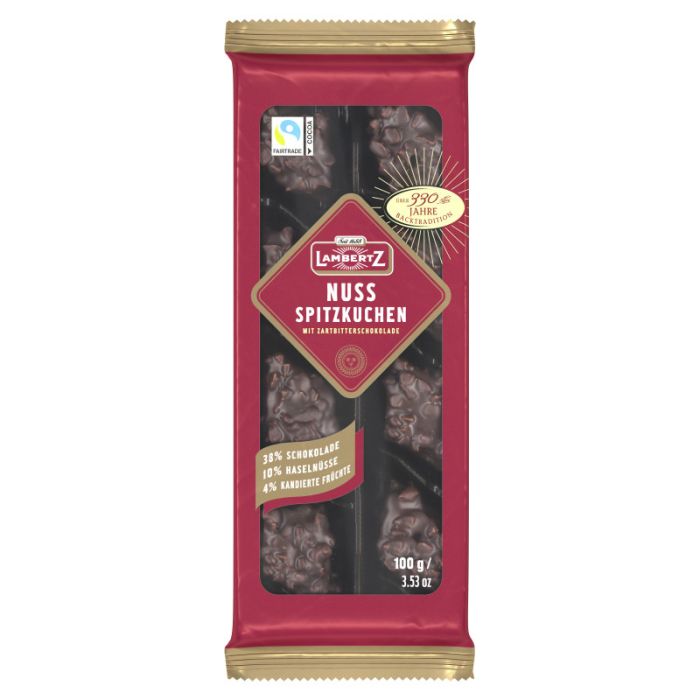 Lambertz Nuss-Spitzkuchen Zartbitter 100g-4006894212006