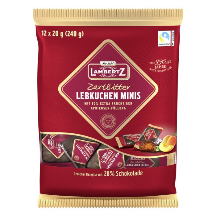 Lambertz Gefüllte Lebkuchen Minis 12er-Pack 240g-4006894295306