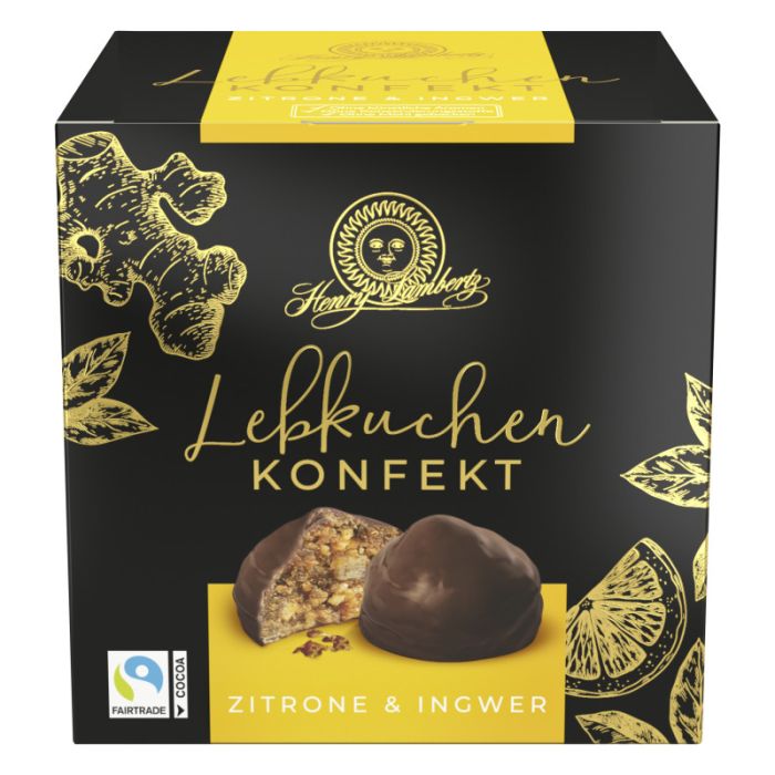 Henry Lambertz Lebkuchenkonfekt Ingwer/Zitrone 175g-4006894299007