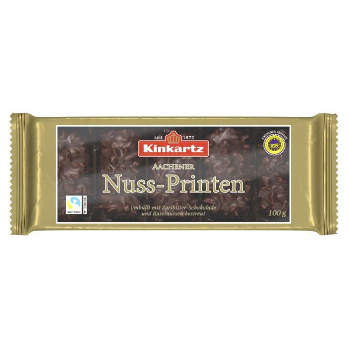 Kinkartz Nuss-Printen Zartbitter 100g-4035900113600