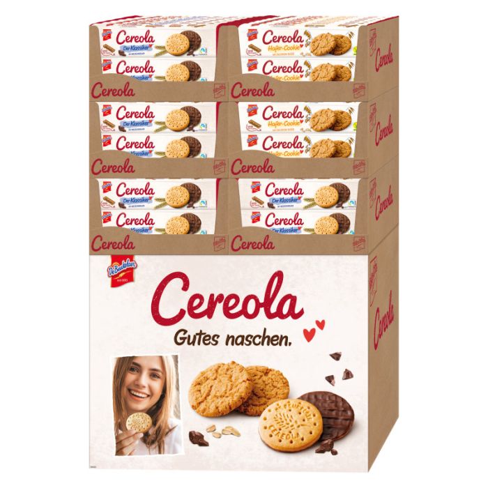 De Beukelaer Cereola 56 x Klassik / 28 x Hafer 84x150g Mix-Bodenaufsteller-4001518116906