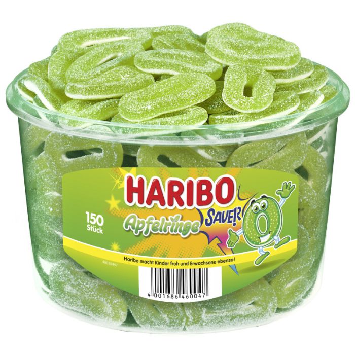 Haribo Apfel Ringe 1200g-4001686460047