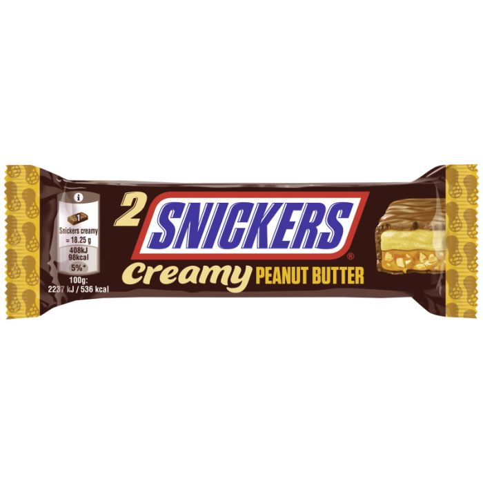 SNICKERS® Duo Creamy Peanut Butter 2x18,25g = 36,5g-5900951310379