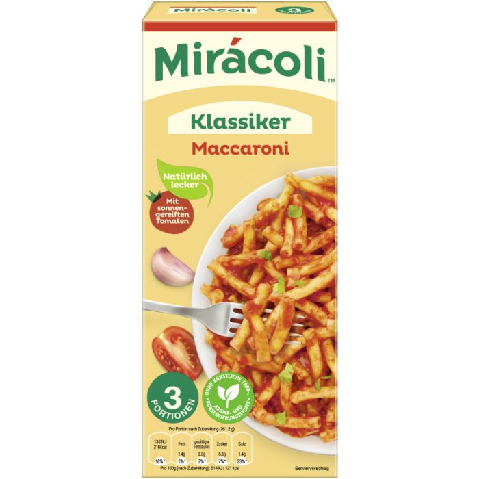 MIRACOLI™ 3 Portionen Maccaroni Klassiker 356,2g -4002359018626