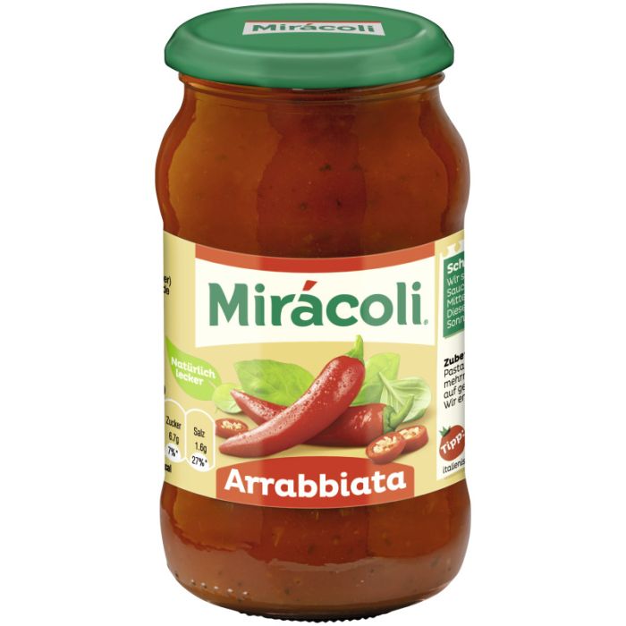 MIRACOLI® Pasta Sauce Arrabbiata 400g-4002359006081