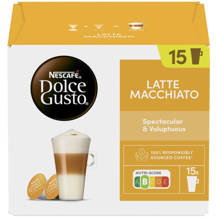 NESCAFE DOLCE GUSTO Latte Macchiato 15+15 Capsules = 343,5g -7613037498141