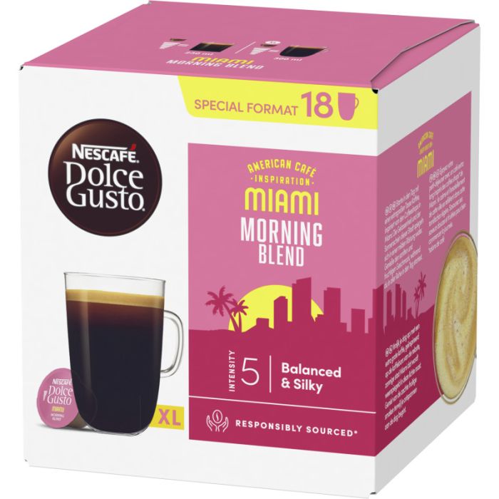 NESCAFE DOLCE GUSTO Miami Morning Blend 18 Capsule = 126g-8445290537744