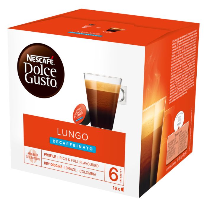 NESCAFE DOLCE GUSTO Lungo Entkoffeiniert 16 Capsule  = 112g-7613031794331