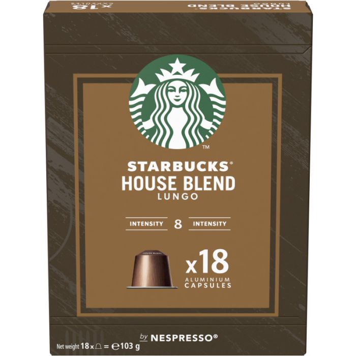 STARBUCKS HOUSE BLEND by NESPRESSO 18 Capsule  = 103g-7613287904645