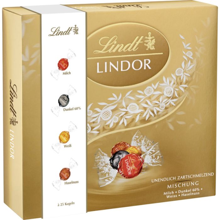 Lindt LINDOR Box Mischung  1,245kg-4000539116162