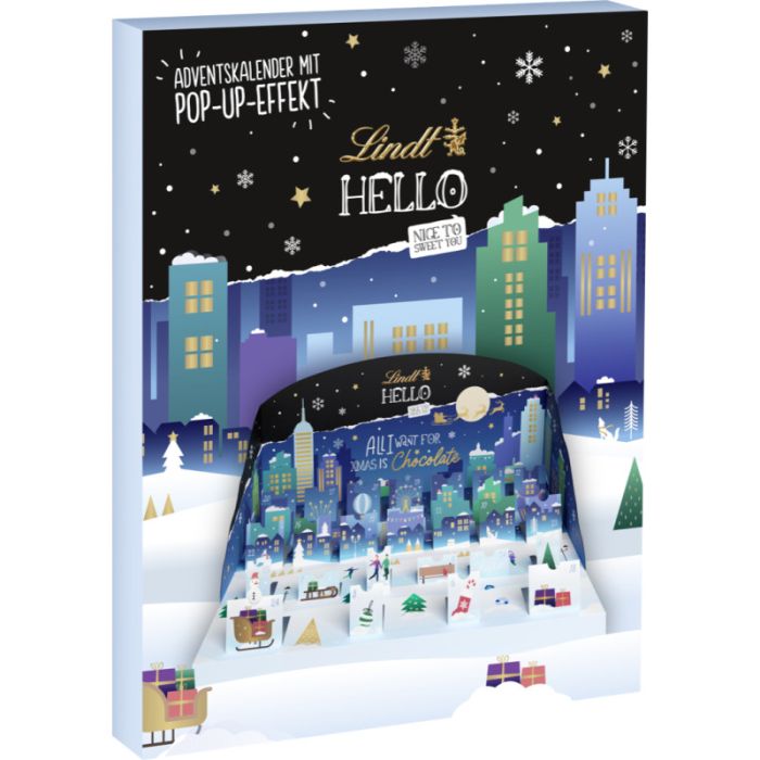 Lindt HELLO Adventskalender PopUP 235g-4000539784743