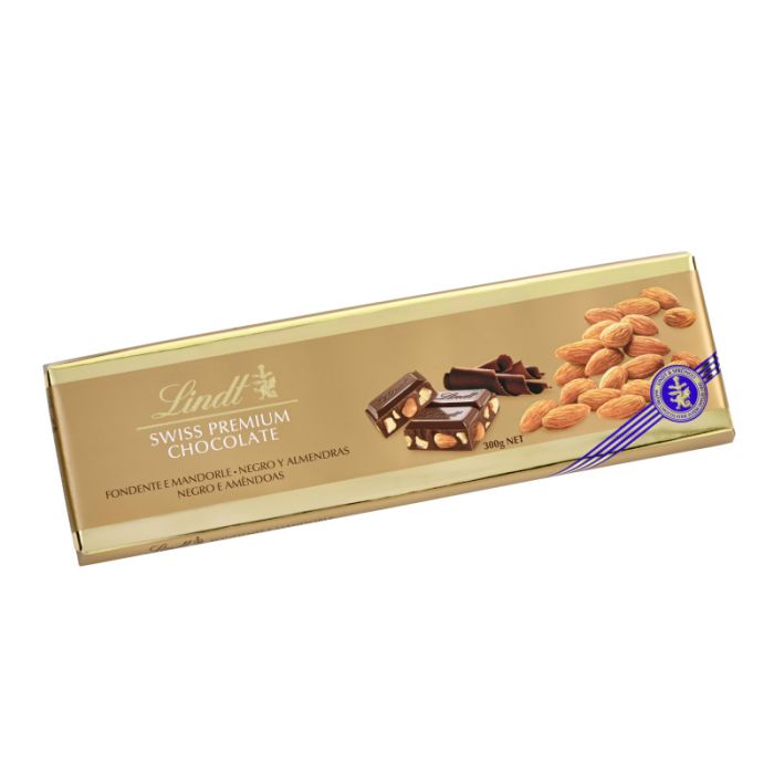 Lindt Dunkle Mandel Tafel 300g-7610400068482