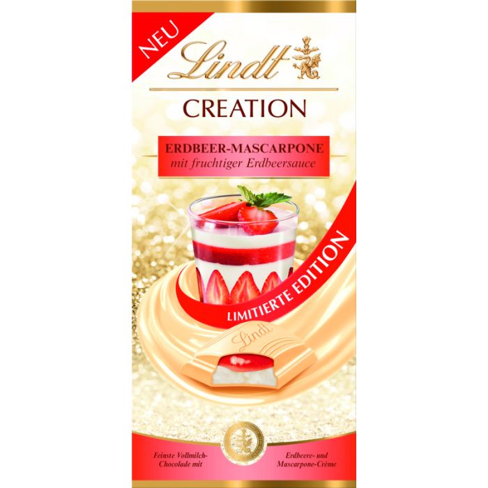 Lindt CREATION Weiß Erdb.-Masc 150g-4000539141126