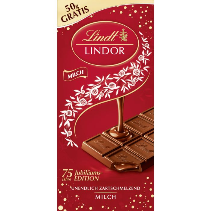 Lindt LINDOR Tafel Milch Jub. 150g-3046920021883