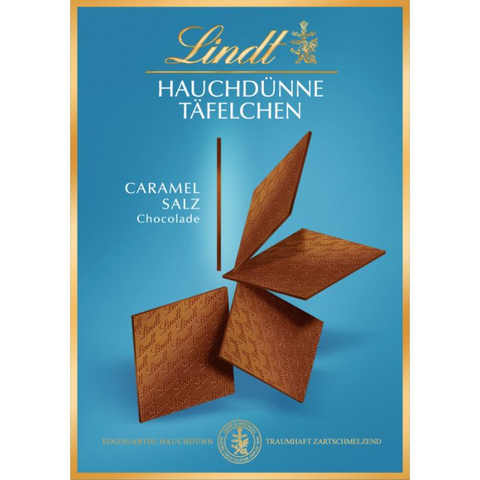 Lindt Hauchdünne Täfelchen  Caramel & Salz 125g-4000539141027