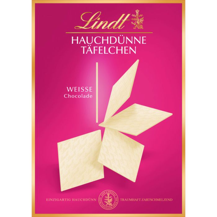 Lindt Hauchdünne Täfelchen  Weiß 125g-4000539140983