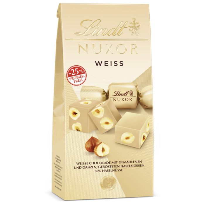 Lindt NUXOR Beutel weiss PP 103g-4000539144141