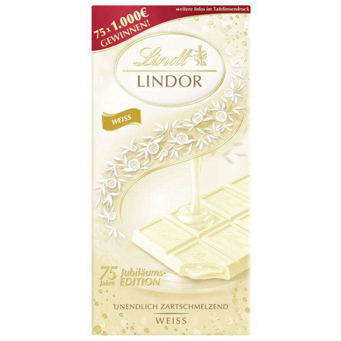 Lindt LINDOR Tafel Weiß Jubil.  100g-7610400100380