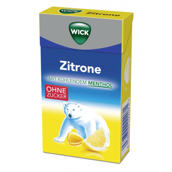 WICK Zitrone + natürliches Menthol Clickbox ohne Zucker 46g-4030300022071