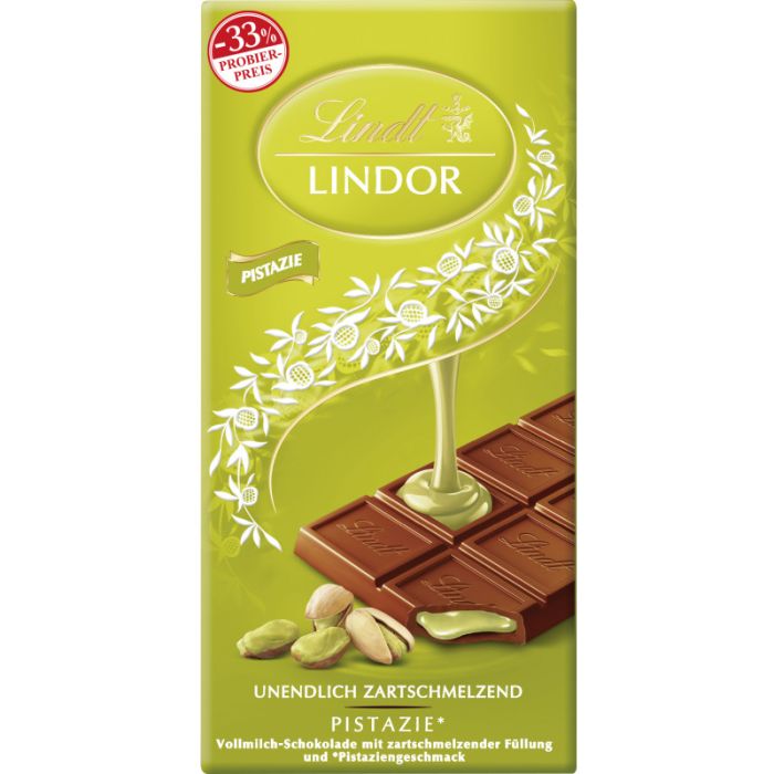 Lindt LINDOR Tafel Pistazie PP 100g-8003340803258