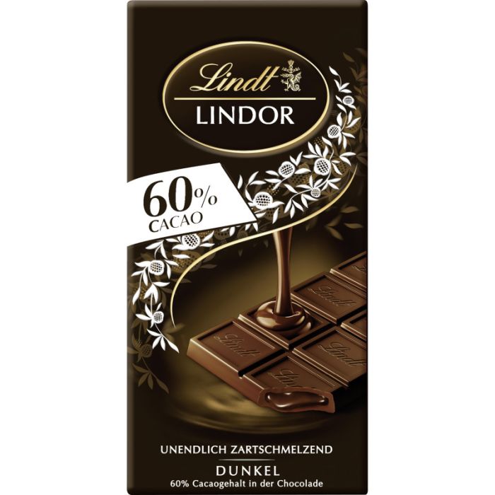 Lindt LINDOR Tafel 60% --- 100g-8003340803203