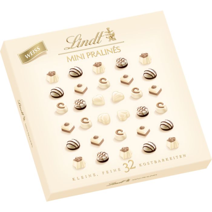 Lindt Mini Pralinés Weiß 163g-4000539114229